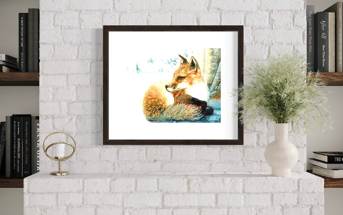 Red Fox in Blue Winter